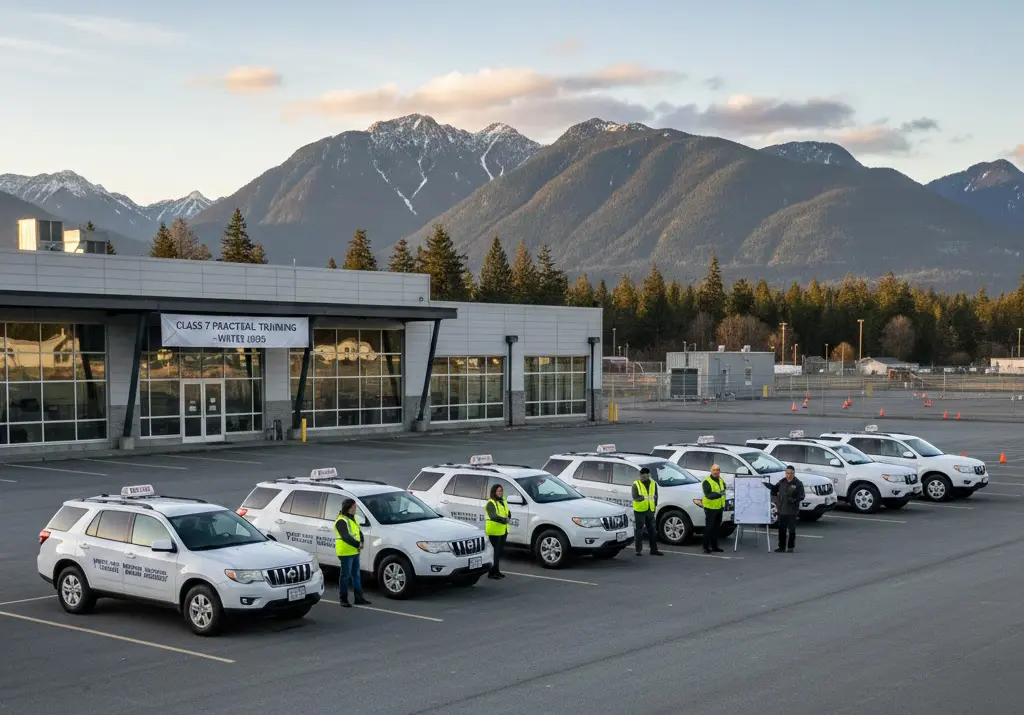 Key Locations and Driving Conditions in Class 7 Training in West Vancouver